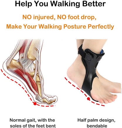 🎄💖Final 3 Hours:50%ОFF💥Yagoo™Foot Drop Support Brace – Walking Assistance for Foot Injury Patients, Safe & Stable Support