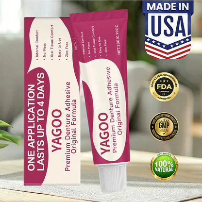 🎄💖Final 3 Hours:50%ОFF💥Yagoo™🦷 YAGOOFirmHold Denture Adhesive — Up to 10 Days of Slip-Free Hold🦷