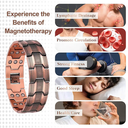 2026🏆✨LAST DAY SALE 70% OFF🔥Copper magnetic bracelet--Relieve fatigue and promote blood circulation