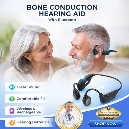🔥 LAST CHANCE! 70% OFF Bone Conduction Hearing Aid 🎧 Bluetooth, End Today! ⏳