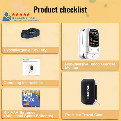 🎅CHRISTMAS HOT SALE-🏆Ends Today: 70% OFF! Tiworld™ Develops Newly Launched Non-Invasive Smart Glucose Meter 💝made in the USA💝🔥Limited stock available!🔥