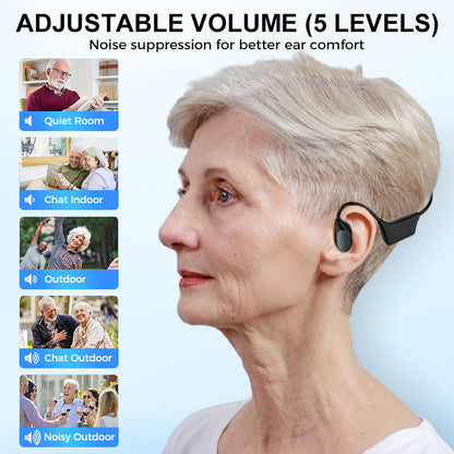 🔥 LAST CHANCE! 70% OFF Bone Conduction Hearing Aid 🎧 Bluetooth, End Today! ⏳