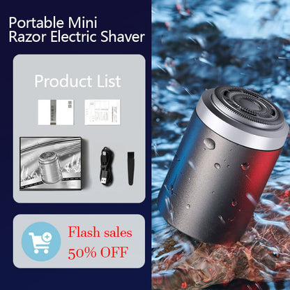Best-Selling🎁-Newest Mini Portable Electric Shaver 【Limited Time Promotion 50% OFF ！】