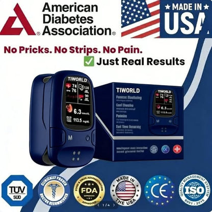 🎅CHRISTMAS HOT SALE-🏆Ends Today: 70% OFF! Tiworld™ Develops Newly Launched Non-Invasive Smart Glucose Meter 💝made in the USA💝🔥Limited stock available!🔥