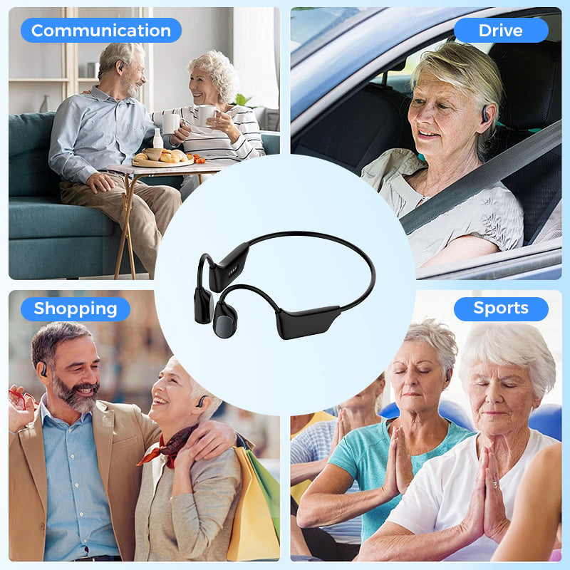 🔥 LAST CHANCE! 70% OFF Bone Conduction Hearing Aid 🎧 Bluetooth, End Today! ⏳
