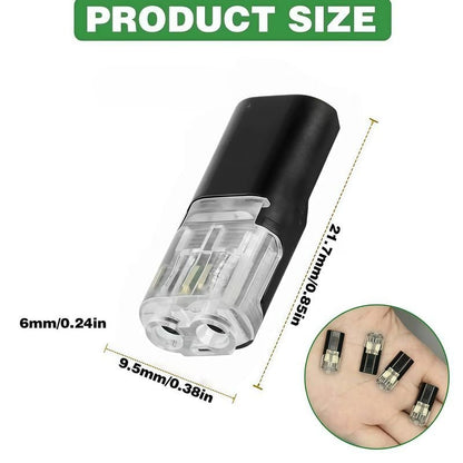 2026🏆Flash Sale⚡ 50K+ SOLD! 🔌 Double-Wire LED Strip Connectors 2 Pin ⚡ - Fast Connect & Locking Buckle for Easy Installation