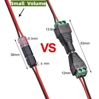 2026🏆Flash Sale⚡ 50K+ SOLD! 🔌 Double-Wire LED Strip Connectors 2 Pin ⚡ - Fast Connect & Locking Buckle for Easy Installation