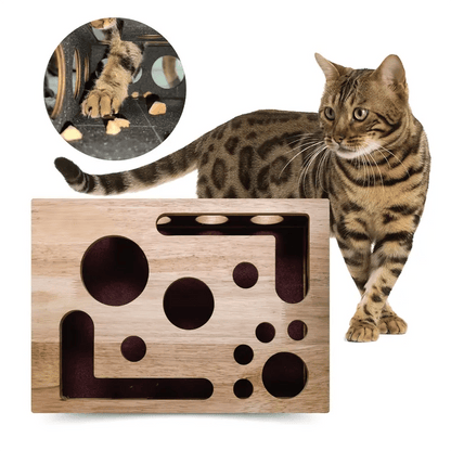 2026🎁😻✨Cat Scratch Puzzle Enrichment Box: Nail File Stress Free Alternative to Clippers and Grinders