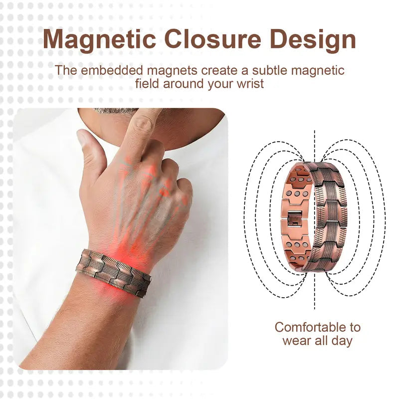 2026🏆✨LAST DAY SALE 70% OFF🔥Copper magnetic bracelet--Relieve fatigue and promote blood circulation