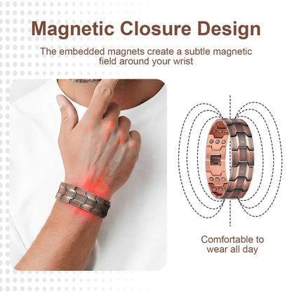 2026🏆✨LAST DAY SALE 70% OFF🔥Copper magnetic bracelet--Relieve fatigue and promote blood circulation
