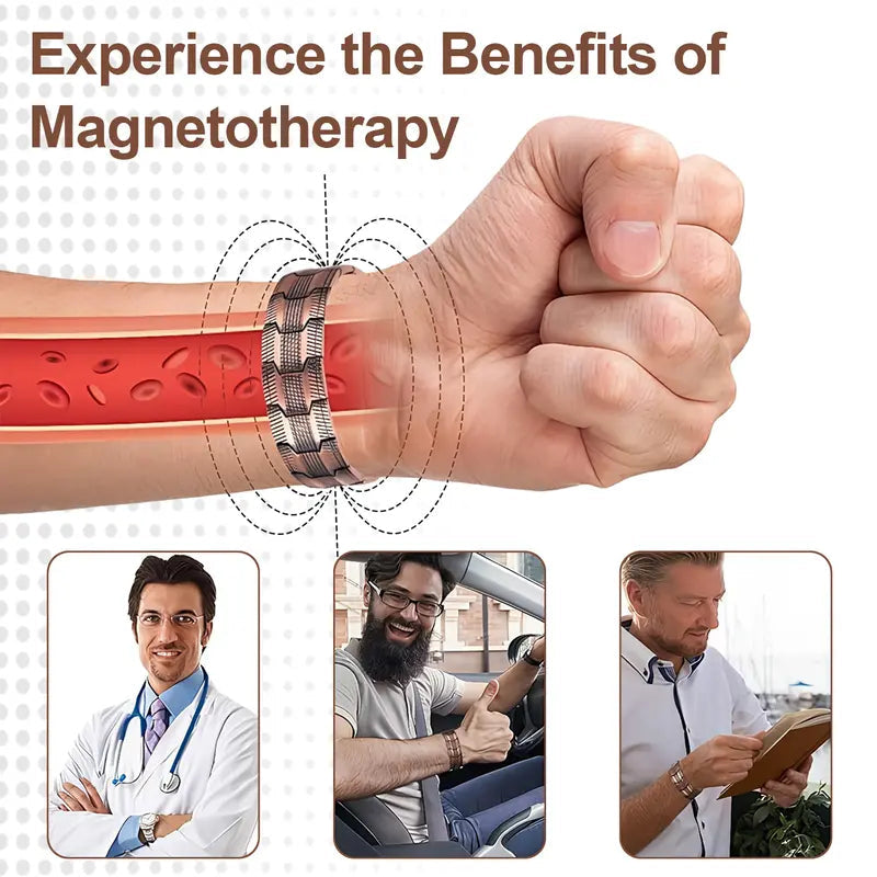 2026🏆✨LAST DAY SALE 70% OFF🔥Copper magnetic bracelet--Relieve fatigue and promote blood circulation