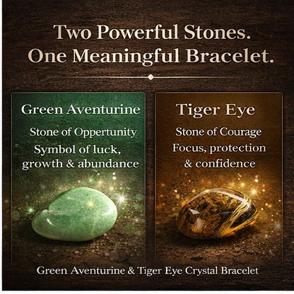 ✅2026🏆✨LAST DAY SALE 50% OFF⏰ YAGOO Money Attraction Bracelet with Green Aventurine & Tiger Eye