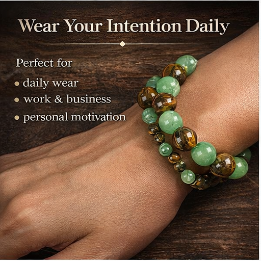 ✅2026🏆✨LAST DAY SALE 50% OFF⏰ YAGOO Money Attraction Bracelet with Green Aventurine & Tiger Eye