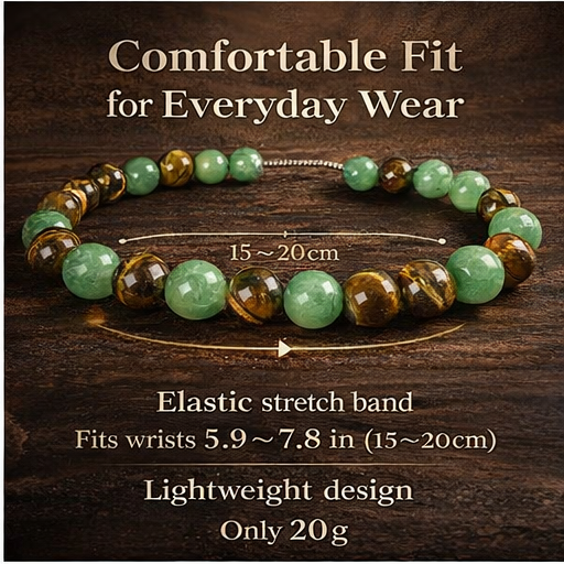 ✅2026🏆✨LAST DAY SALE 50% OFF⏰ YAGOO Money Attraction Bracelet with Green Aventurine & Tiger Eye