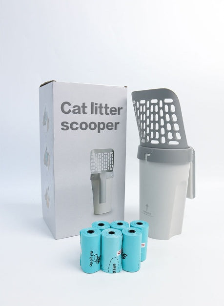 2026🎁LAST DAY 60％ OFF - Cat Litter Scooper with Easy-Clean Bucket
