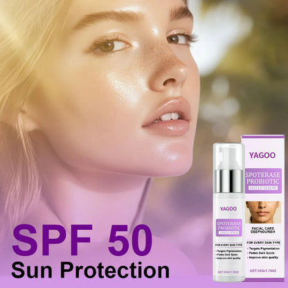 🌟YAGOO® 𝐒𝐩𝐨𝐭𝐄𝐫𝐚𝐬𝐞 𝐏𝐫𝐨𝐛𝐢𝐨𝐭𝐢𝐜 𝐒𝐡𝐢𝐞𝐥𝐝 𝐒𝐞𝐫𝐮𝐦 – Fades Dark Spots, Evens Skin Tone & Boosts Radiance✨💜