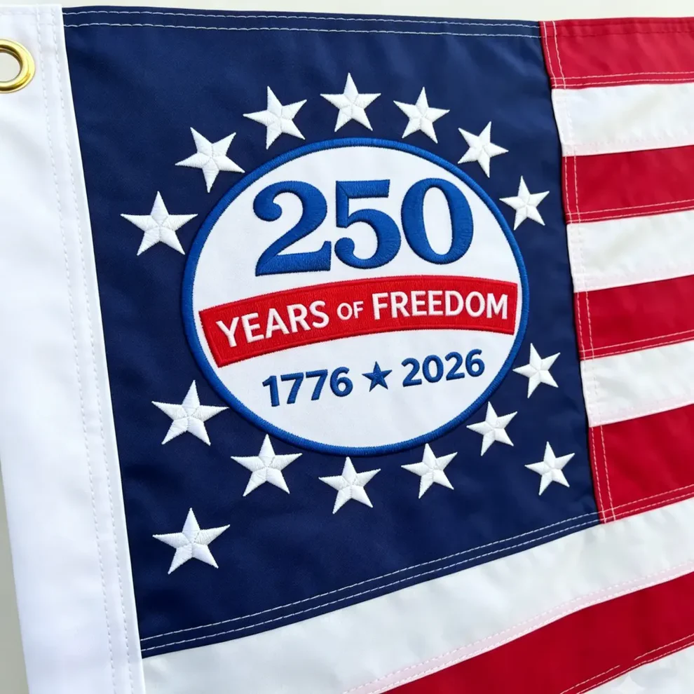 🇺🇸 250th Anniversary USA Commemorative Flag (3x5 Ft),Double-Sided Embroidered