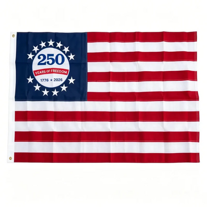 🇺🇸 250th Anniversary USA Commemorative Flag (3x5 Ft),Double-Sided Embroidered