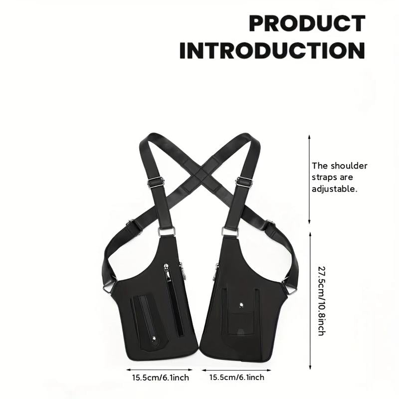 Premium Leather Adjustable Underarm Shoulder Bag for Men & Women