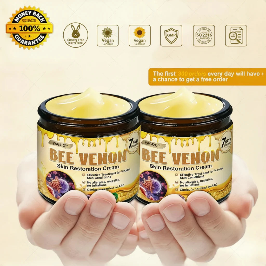 2026🏆✨LAST DAY SALE 80% OFF⏰✨YAGOO™  Bee Venom Skin Restoration Cream — 🔥Limited Time 80% OFF🔥