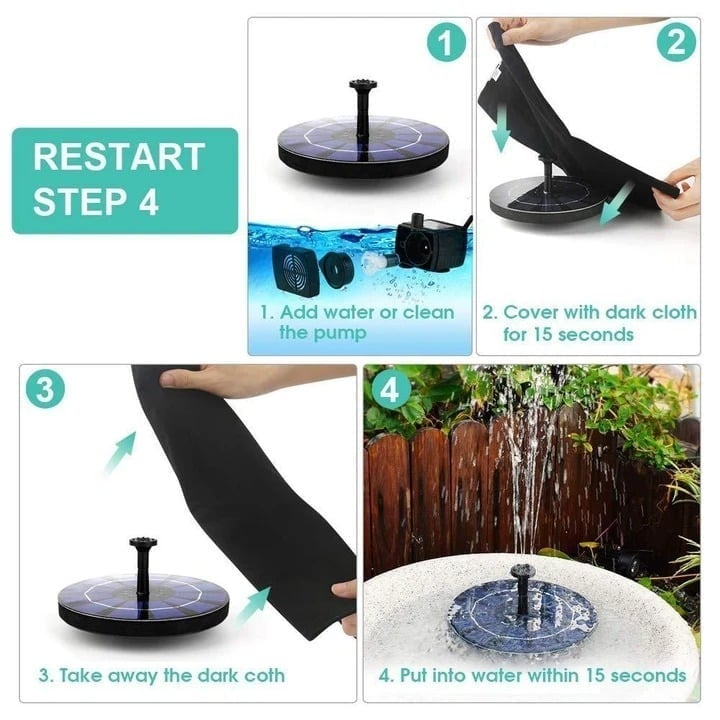 ⏳Time-Limited Special⏰Compact Solar Bird Fountain Pump – Keep Your Garden Alive! 🐦️ - A926