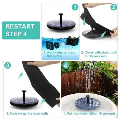 ⏳Time-Limited Special⏰Compact Solar Bird Fountain Pump – Keep Your Garden Alive! 🐦️ - A926