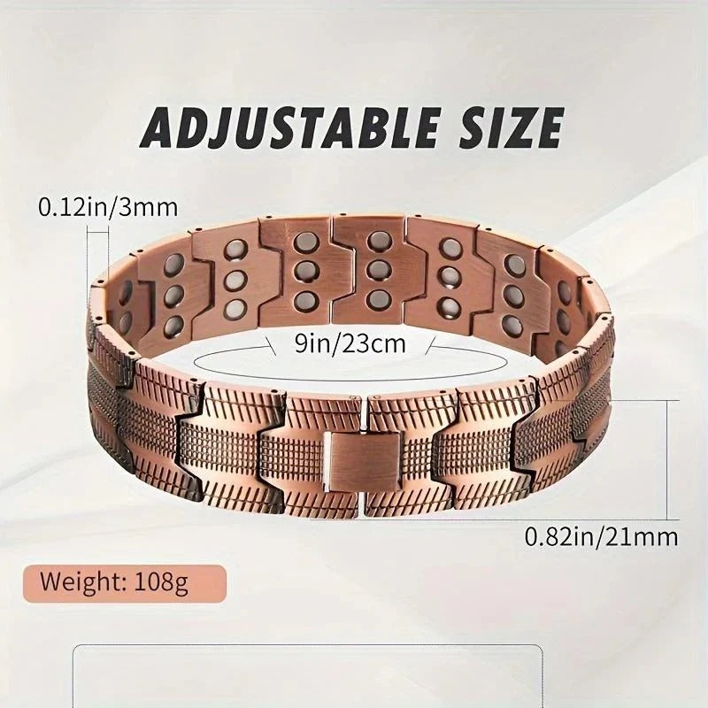 2026🏆✨LAST DAY SALE 70% OFF🔥Copper magnetic bracelet--Relieve fatigue and promote blood circulation