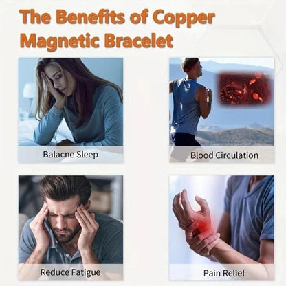 2026🏆✨LAST DAY SALE 70% OFF🔥Copper magnetic bracelet--Relieve fatigue and promote blood circulation