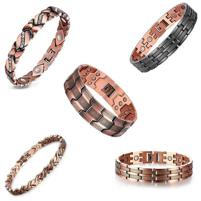 2026🏆✨LAST DAY SALE 70% OFF🔥Copper magnetic bracelet--Relieve fatigue and promote blood circulation