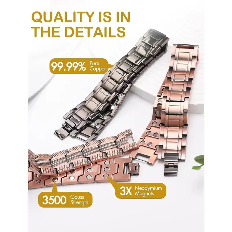 2026🏆✨LAST DAY SALE 70% OFF🔥Copper magnetic bracelet--Relieve fatigue and promote blood circulation