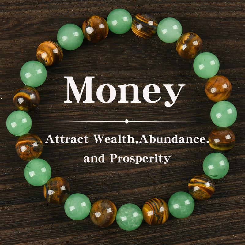 ✅2026🏆✨LAST DAY SALE 50% OFF⏰ YAGOO Money Attraction Bracelet with Green Aventurine & Tiger Eye