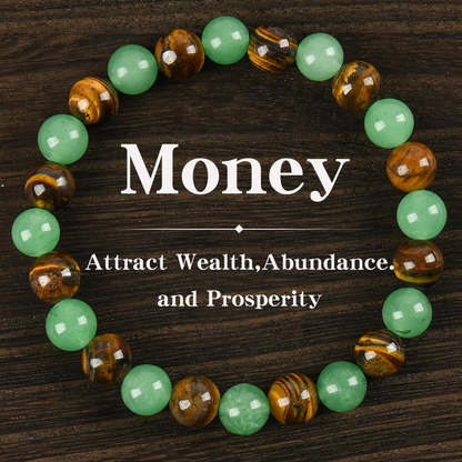 ✅2026🏆✨LAST DAY SALE 50% OFF⏰ YAGOO Money Attraction Bracelet with Green Aventurine & Tiger Eye