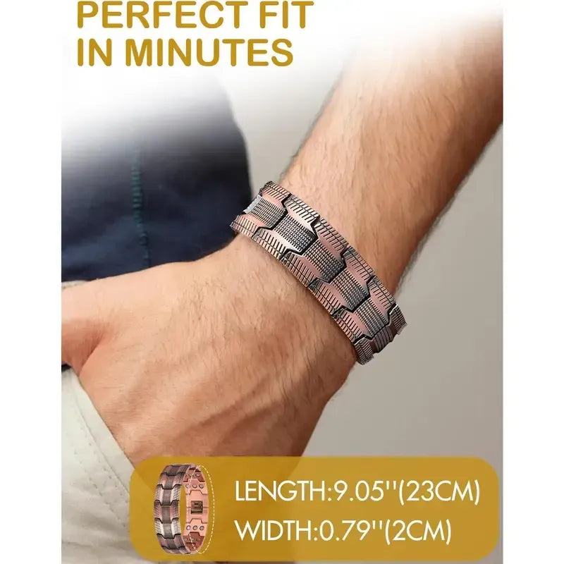 2026🏆✨LAST DAY SALE 70% OFF🔥Copper magnetic bracelet--Relieve fatigue and promote blood circulation