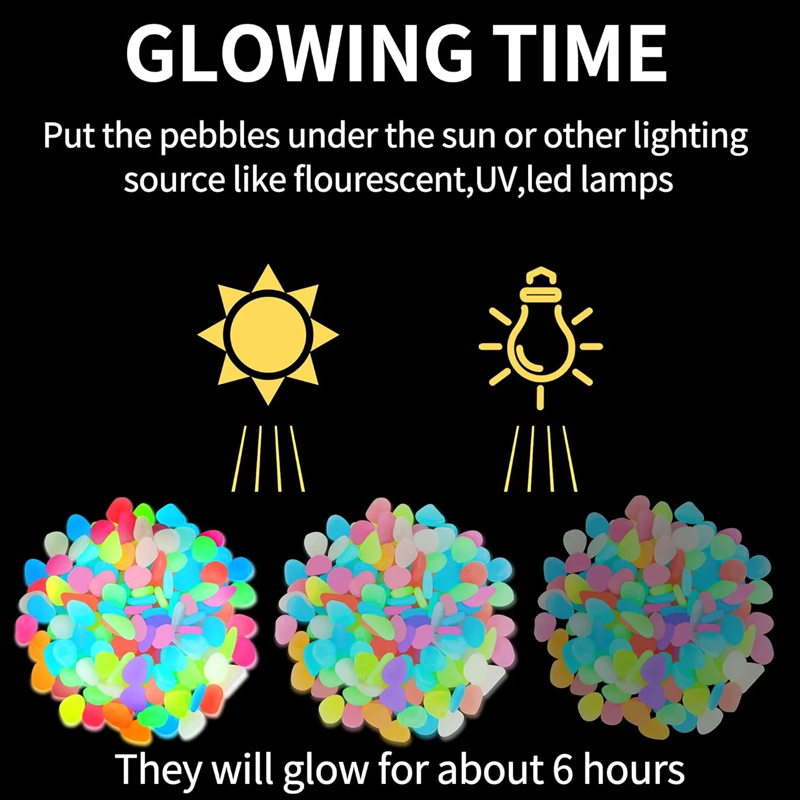 🔥Buy 1000🔥Luminous Stones for Garden & Home Decoration